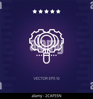 boolean search vector icon modern illustration Stock Vector