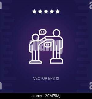 onboarding vector icon modern illustration Stock Vector