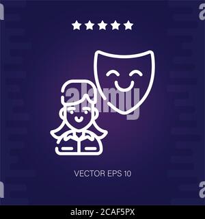 personality vector icon modern illustration Stock Vector