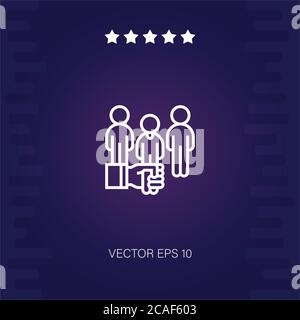 passive candidate vector icon modern illustration Stock Vector