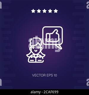 referral vector icon modern illustration Stock Vector