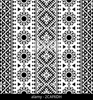 Tribal ethnic seamless pattern texture design Stock Photo