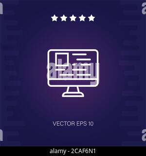 coding vector icon modern illustration Stock Vector