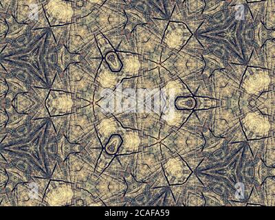 Abstract kaleidoscope patterned background Stock Photo