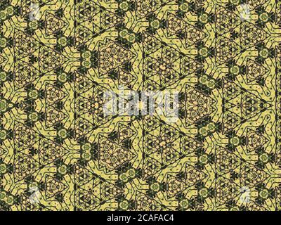 Abstract kaleidoscope patterned background Stock Photo