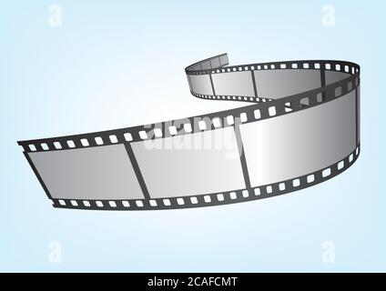 Cinema, movie and photography 35mm film strip template. Vector 3D elements  Stock Vector Image & Art - Alamy