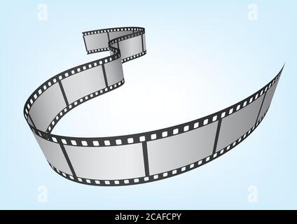 Cinema, movie and photography 35mm film strip template. Vector 3D elements  Stock Vector Image & Art - Alamy