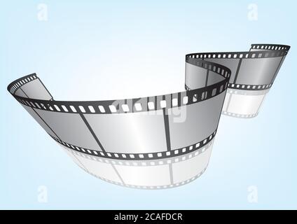 Cinema, movie and photography 35mm film strip template. Vector 3D elements  Stock Vector Image & Art - Alamy