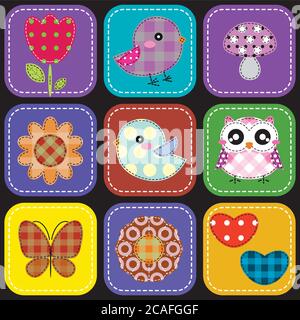 Autumn heart shape pattern with maple leaves on a dark blue background ...