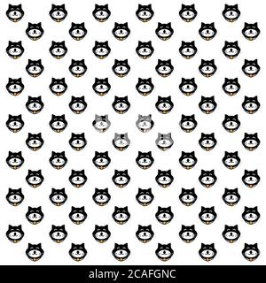 Animal seamless pattern background.Colorful wallpaper vector illustration and good for printing Stock Vector