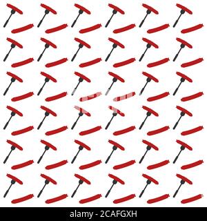 Sausage seamless pattern background.Colorful wallpaper vector illustration and good for printing Stock Vector