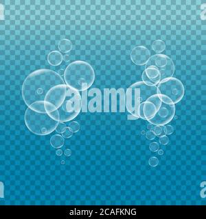 Bubble water vector illustration design template Stock Vector