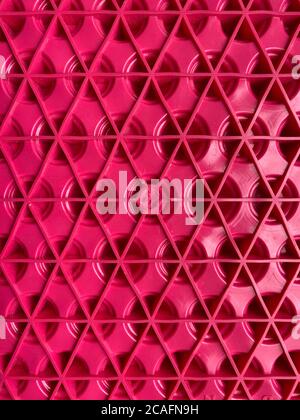 texture of pink plastic close up, abstract background Stock Photo