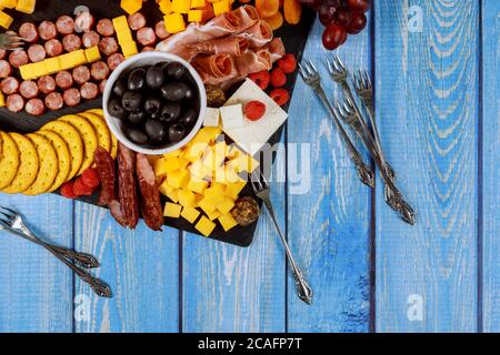 Catering meal for fan of football game. American football game concept. Stock Photo