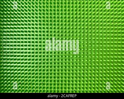 Texture,of green plastic with pimples close up, abstract background Stock Photo