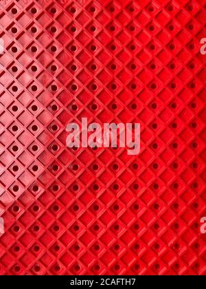 texture of red plastic close up, abstract background Stock Photo