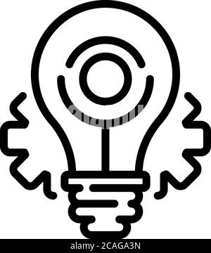 Restructuring idea icon, outline style Stock Vector