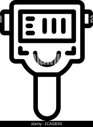 Detection thermal imager icon, outline style Stock Vector