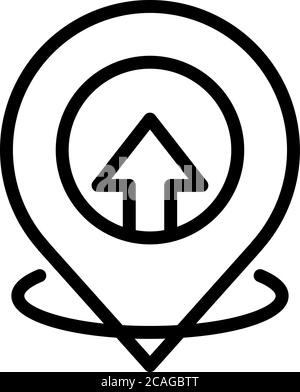 Hitchhiking suitcase icon, outline style Stock Vector Image & Art - Alamy