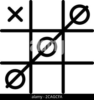 Inclusive education game icon, outline style Stock Vector