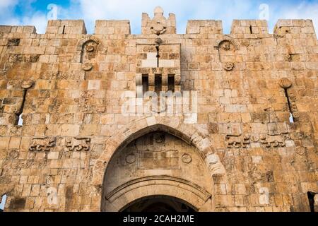 Lions Gate, Jerusalem, Israel, Middle East Stock Photo