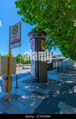 Schlossplatz or Castle Square  in the city centre, Stuttgart, Federal State Baden-Württemberg, South Germany, Europe Stock Photo