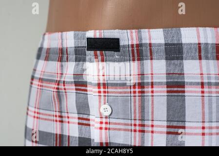 Men's underpants on a mannequin. On an isolated background. Stock Photo