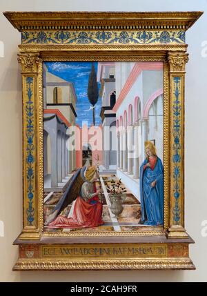 The Annunciation, Fra Carnevale, circa 1445-1450, National Gallery of Art, Washington DC, USA, North America Stock Photo