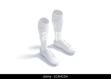 Download Blank white soccer socks mock up, half-turned view Stock ...