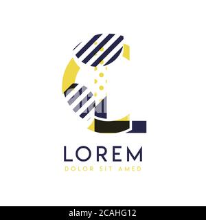 CL C L Dots Letter Logo with Purple Pink Magenta Bubbles Texture Vector ...