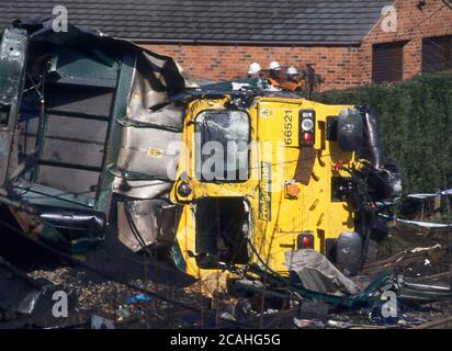 Selby Train Crash Wreckage Stock Photo - Alamy