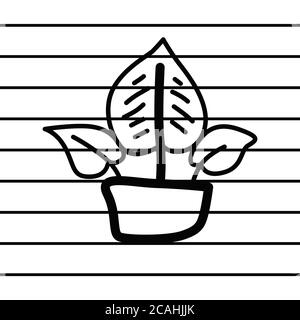 herbal plant logo in cartoon images on paper. can be applied to various media either paper or plastic. This herbal plant logo can also be used for var Stock Vector