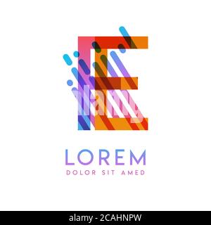 FE logo with the theme of galaxy speed and style that is suitable for creative and business industries. EF Letter Logo design for all webpage media an Stock Vector