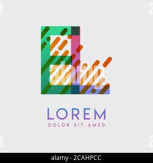 EL logo with the theme of galaxy speed and style that is suitable for creative and business industries. LE Letter Logo design for all webpage media an Stock Vector