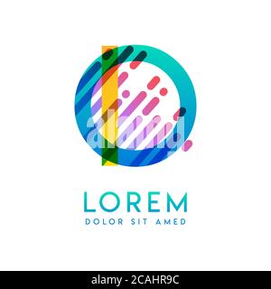 IO logo with the theme of galaxy speed and style that is suitable for creative and business industries. OI Letter Logo design for all webpage media an Stock Vector