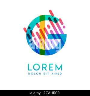 IG logo with the theme of galaxy speed and style that is suitable for creative and business industries. GI Letter Logo design for all webpage media an Stock Vector