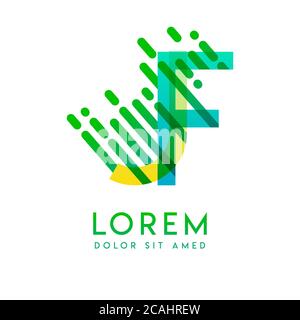JF logo with the theme of galaxy speed and style that is suitable for creative and business industries. FJ Letter Logo design for all webpage media an Stock Vector