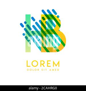 HB logo with the theme of galaxy speed and style that is suitable for creative and business industries. BH Letter Logo design for all webpage media an Stock Vector