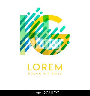 HG logo with the theme of galaxy speed and style that is suitable for creative and business industries. GH Letter Logo design for all webpage media an Stock Vector