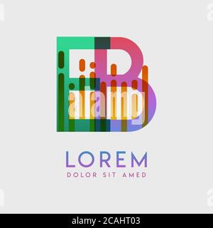 EB logo with the theme of galaxy speed and style that is suitable for creative and business industries. BE Letter Logo design for all webpage media an Stock Vector