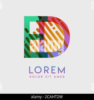 ED logo with the theme of galaxy speed and style that is suitable for creative and business industries. DE Letter Logo design for all webpage media an Stock Vector