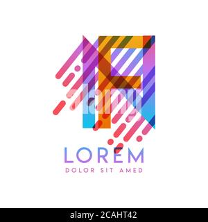 FN logo with the theme of galaxy speed and style that is suitable for creative and business industries. NF Letter Logo design for all webpage media an Stock Vector