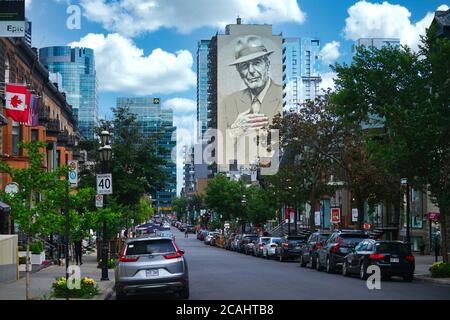 Montreal,Quebec,Canada,July 18, 2020.Crescent street in downtown Montreal.Credit:Mario Beauregard/Alamy News Stock Photo