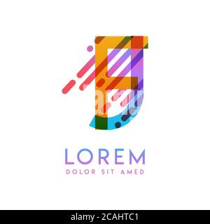 FJ logo with the theme of galaxy speed and style that is suitable for creative and business industries. JF Letter Logo design for all webpage media an Stock Vector