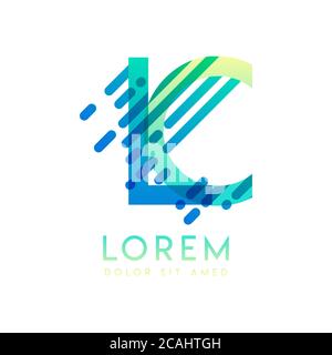 LC logo with the theme of galaxy speed and style that is suitable for creative and business industries. CL Letter Logo design for all webpage media an Stock Vector