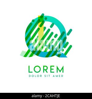 JQ logo with the theme of galaxy speed and style that is suitable for creative and business industries. QJ Letter Logo design for all webpage media an Stock Vector
