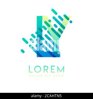 LY logo with the theme of galaxy speed and style that is suitable for creative and business industries. YL Letter Logo design for all webpage media an Stock Vector