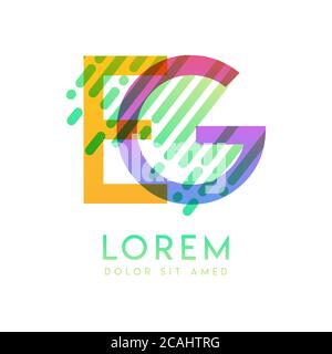 GE logo with the theme of galaxy speed and style that is suitable for creative and business industries. EG Letter Logo design for all webpage media an Stock Vector