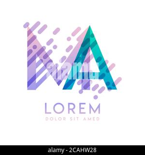 MA logo with the theme of galaxy speed and style that is suitable for creative and business industries. AM Letter Logo design for all webpage media an Stock Vector