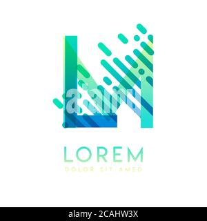 LM logo with the theme of galaxy speed and style that is suitable for creative and business industries. ML Letter Logo design for all webpage media an Stock Vector